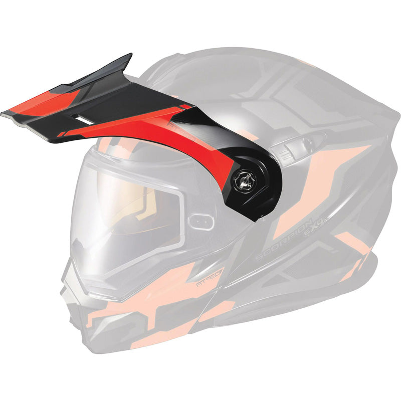 SCORPION EXO-AT950 PEAK VISOR ELLWOOD RED 52-533-94