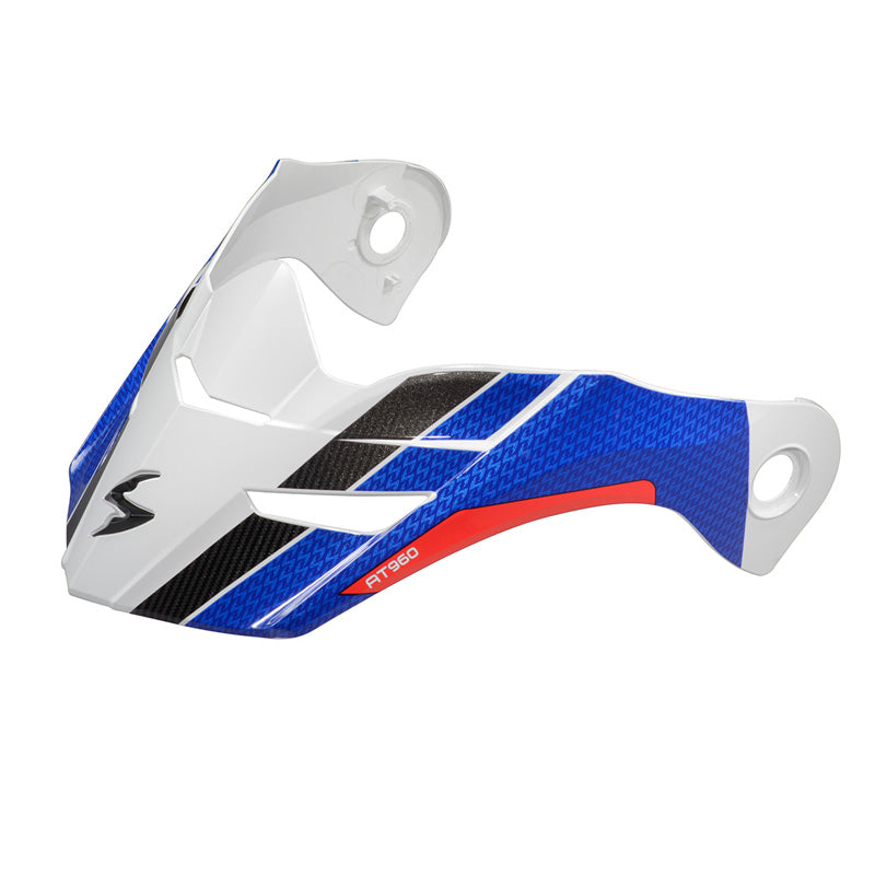 SCORPION EXO-AT960 PEAK VISOR HICKS WHITE/BLUE 52-960-12