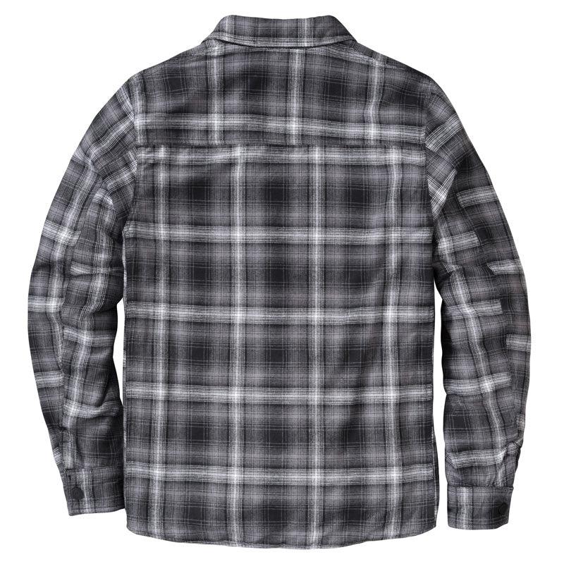 SCORPION XMORPHEUS REVERSIBLE JACKET BLACK/PLAID GREY LG 15001-5