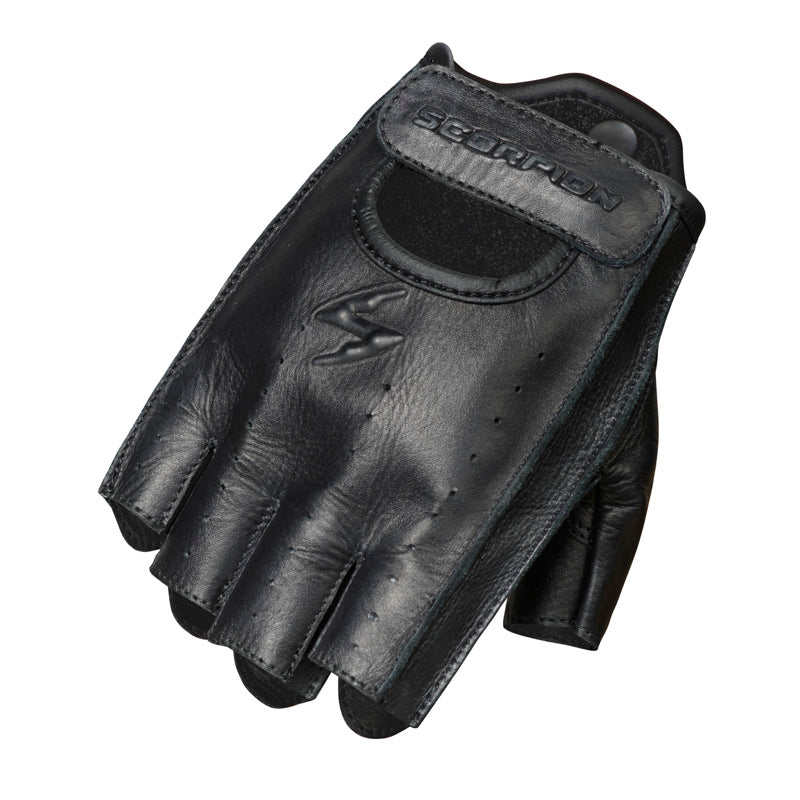 SCORPION HALF-CUT GLOVES BLACK LG G15-035