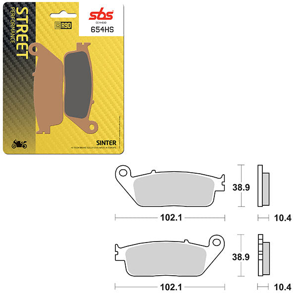 SBS PERFORMANCE HS SINTER BRAKE PAD  6250654100