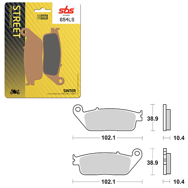 SBS PERFORMANCE LS SINTER BRAKE PAD  6260654100
