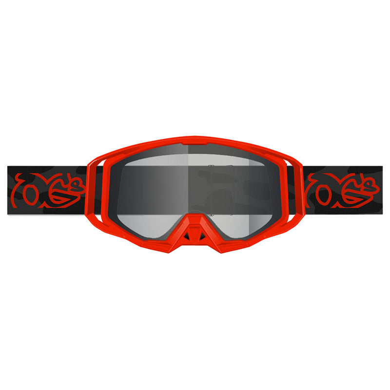 OGS VISIO LITE GOGGLES GREY/RED - CLEAR VLG-GYR-CLR