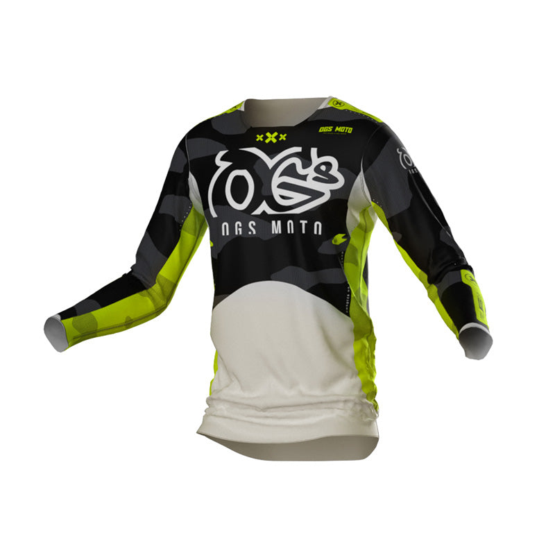 OGS FLEX MX JERSEY YELLOW/CAMO (L) YLC-FJ-26-ALG