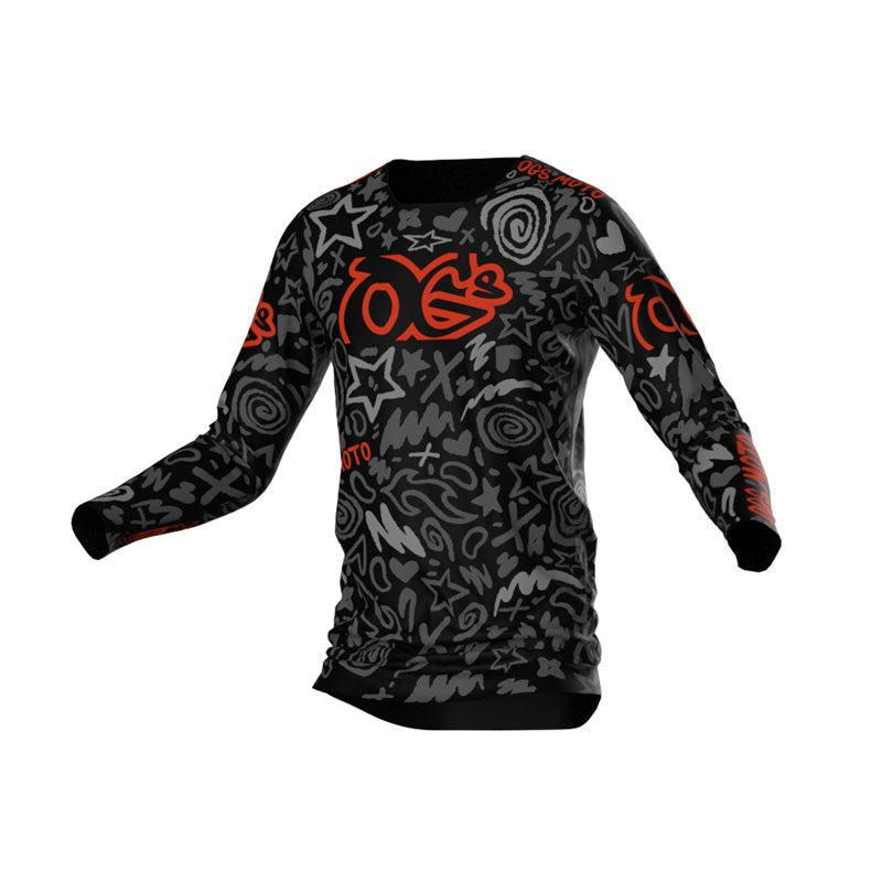OGS FLEX MX JERSEY DOODLE/PUNK (L) PNK-FJ-26-ALG