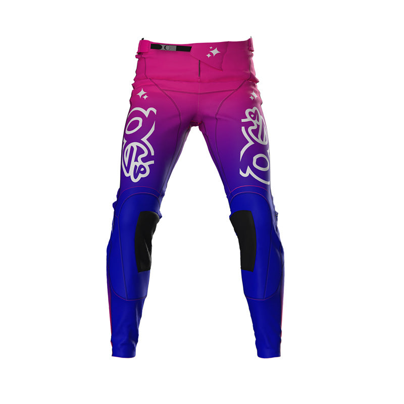 OGS FLEX MX PANTS PINK/BLUE (34) PBU-FP-26-A34