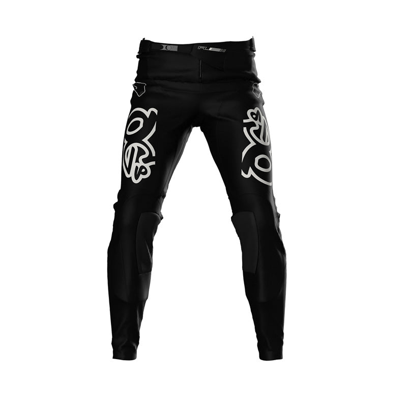 OGS FLEX MX PANTS WHITE/BLACK (34) WBL-FP-26-A34