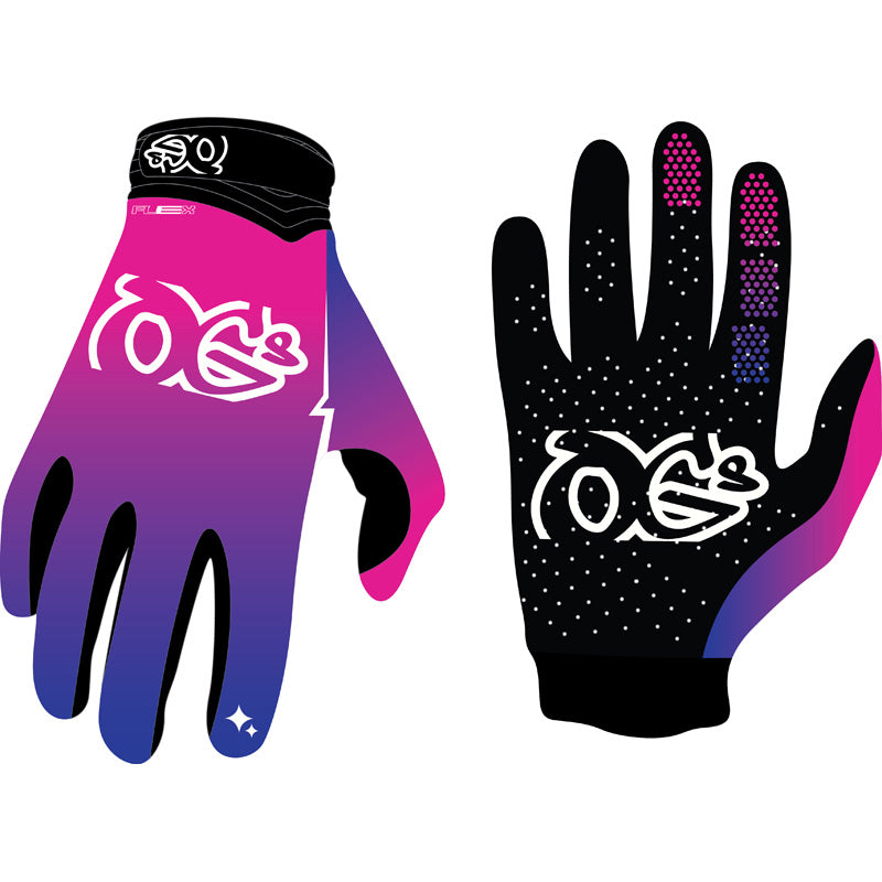 OGS FLEX MX GLOVES PINK/BLUE (L) PBU-FG-26-ALG