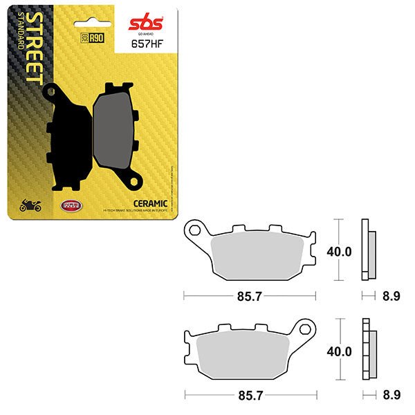 SBS ATV/UTV CERAMIC BRAKE PAD  6190657100