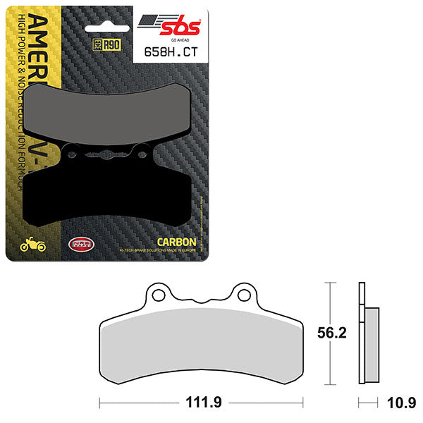 SBS HIGH POWER & NOISE REDUCTION CARBON BRAKE PAD  6510658100