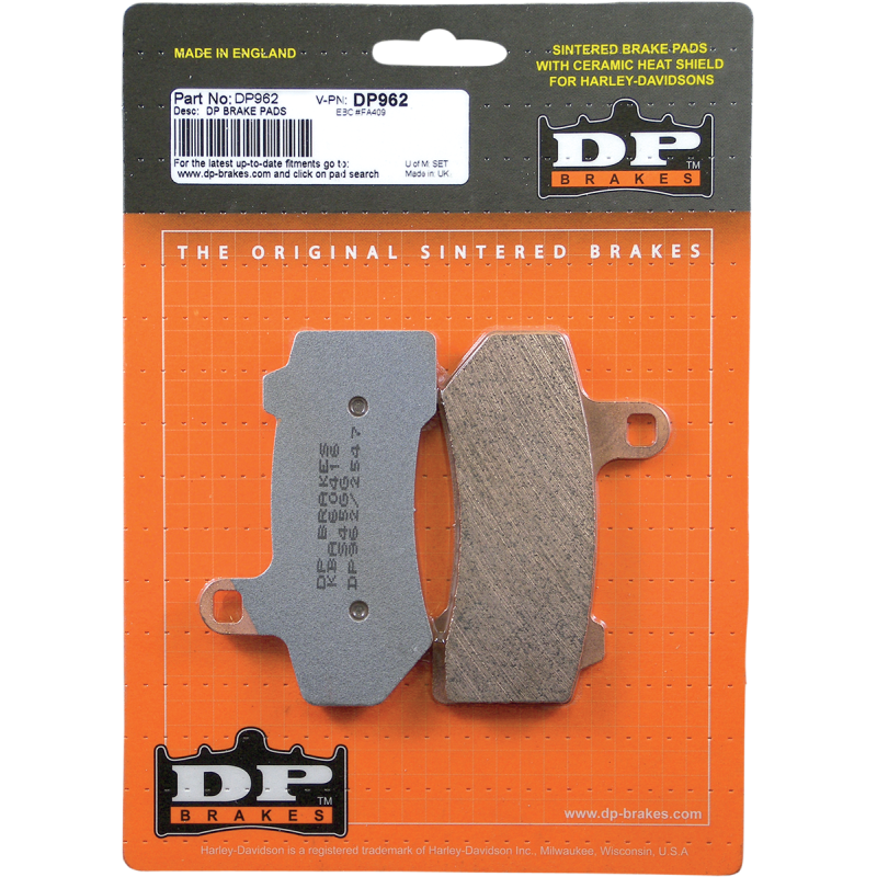 DP BRAKES DP962 STANDARD COMPOUND BRAKE PAD SET DP962