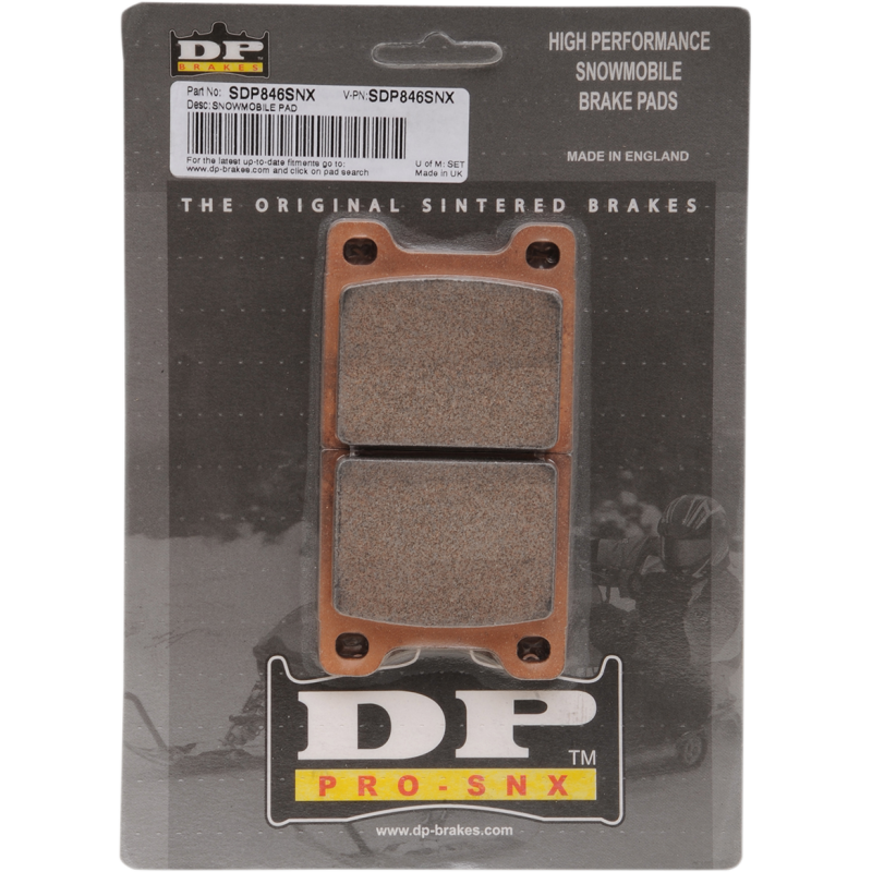 DP BRAKES SDP846SNX SNOW HH COMPOUND BRAKE PAD SET SDP846SNX