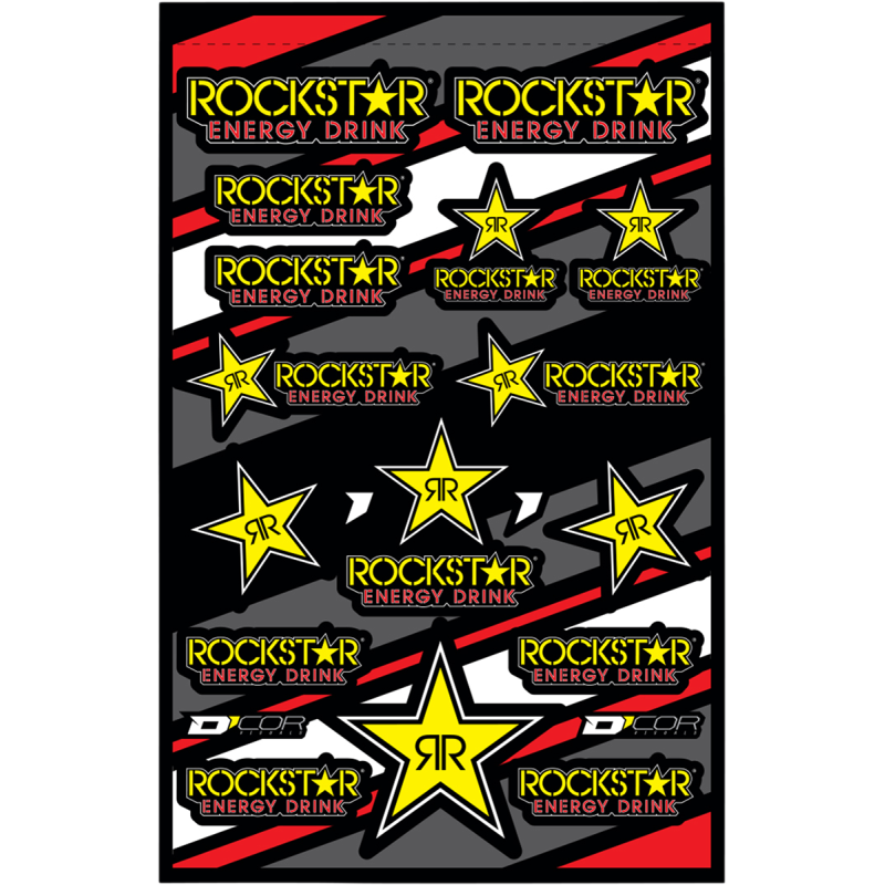 D'COR VISUALS DECAL SHEET ROCKSTAR 40-90-601
