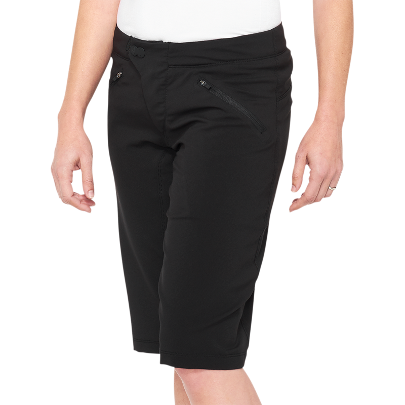 100% RIDECAMP WOMEN'S SHORTS BLACK SM 45901-001-10