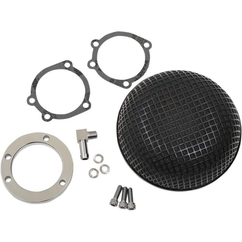 DRAG SPECIALTIES 01-17 T/C 90-06 B/T AIR CLNR BLK BOB 14-0110CVSB