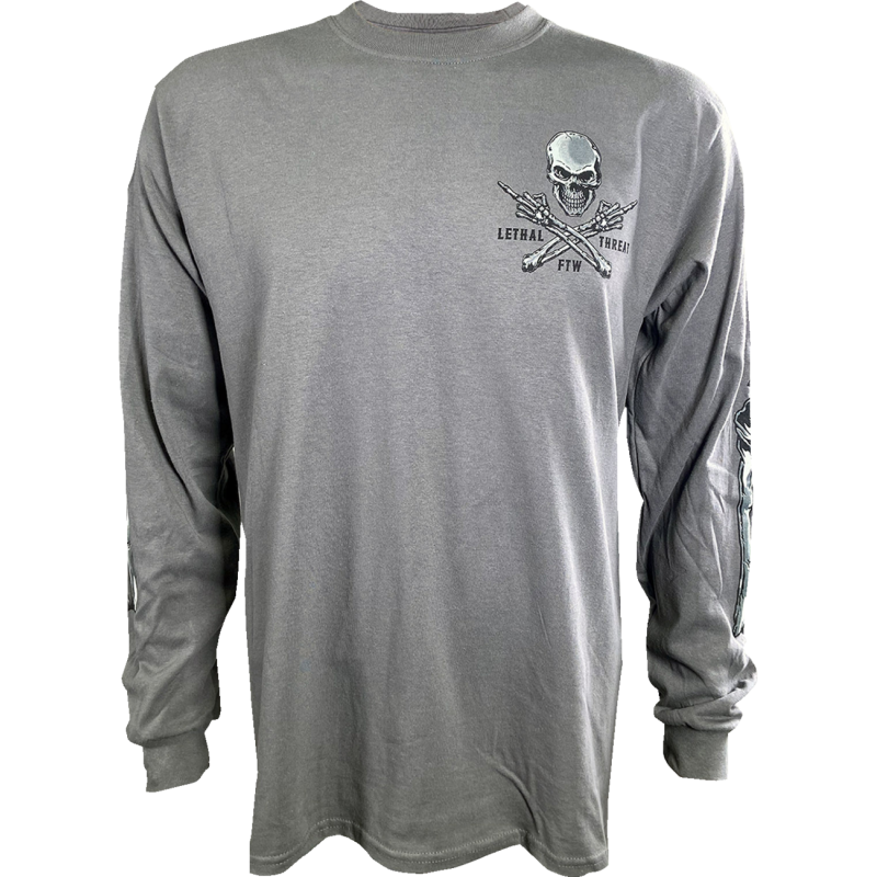 LETHAL THREAT FTW SKULL DARK GRAY LS M LS20877M