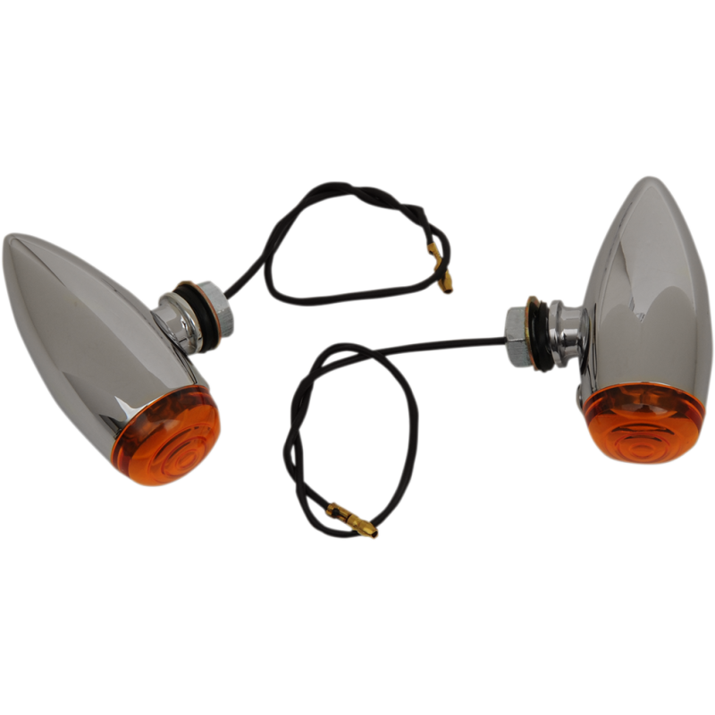 DRAG SPECIALTIES SMOOTH FILI M/LIGHTS AMB LENS (PR) DS-282040