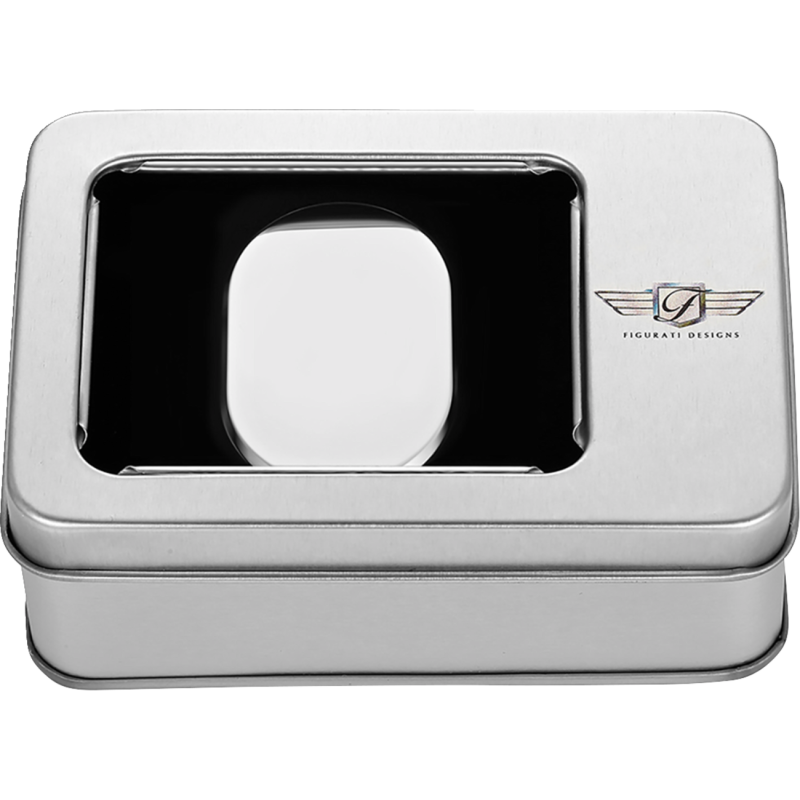FIGURATI DESIGNS BACK FENDER COVER PLAIN SILVER-LEFT FD60-AC-SS-LT