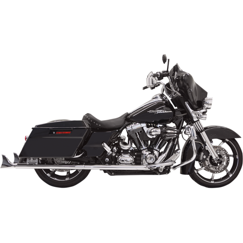 BASSANI XHAUST 95-16 FLH/FLT 36" FISHTAIL SO CH*2 W/BAFFLE 1F27E36