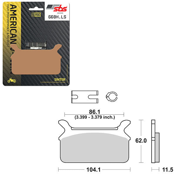 SBS HIGH PERFORMANCE & NO DUST SINTER BRAKE PAD  6560668100