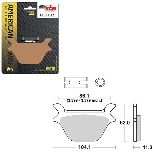 SBS HIGH PERFORMANCE & NO DUST SINTER BRAKE PAD  6560669100
