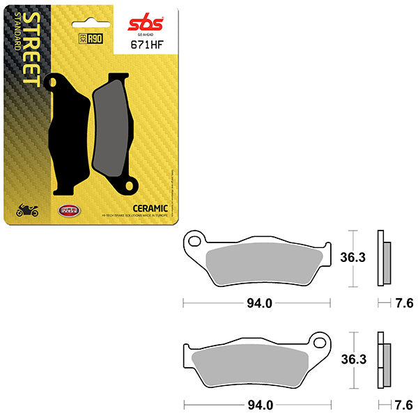 SBS ATV/UTV CERAMIC BRAKE PAD  6190671100