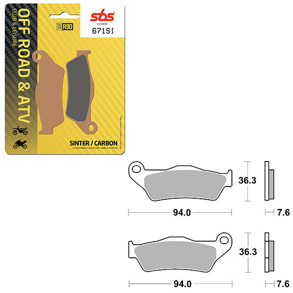 SBS ATV/UTV SINTER BRAKE PAD  6240671100