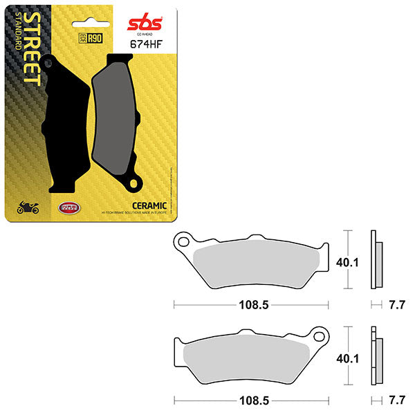 SBS ATV/UTV CERAMIC BRAKE PAD  6190674100