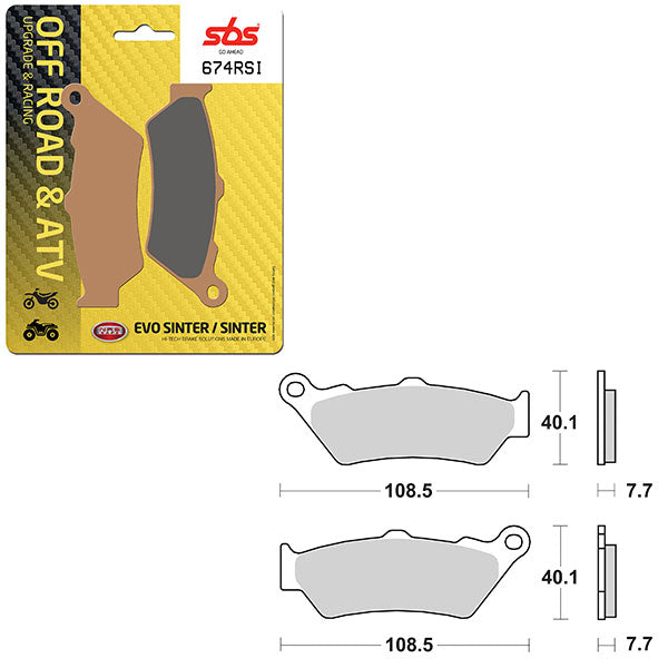 SBS EVO SINTER BRAKE PAD  6280674100