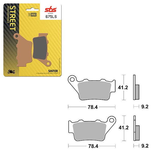 SBS PERFORMANCE LS SINTER BRAKE PAD  6260675100