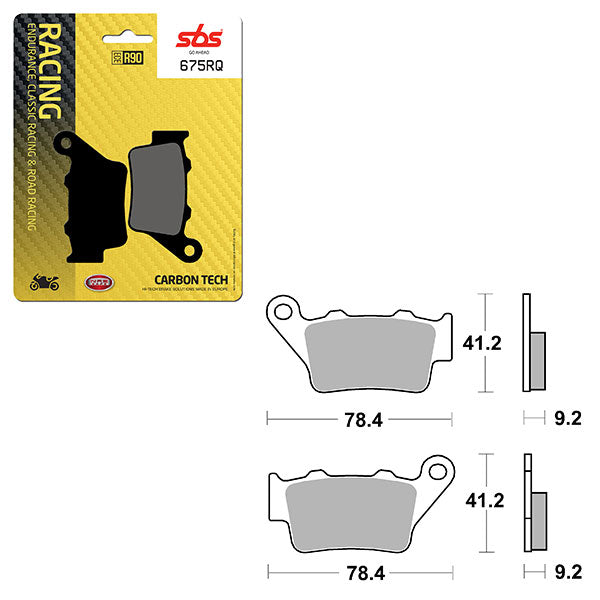 SBS ROAD RACING & TRACKDAYS CARBON TECH BRAKE PAD  6210675100