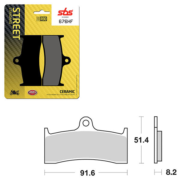 SBS ATV/UTV CERAMIC BRAKE PAD  6190676100
