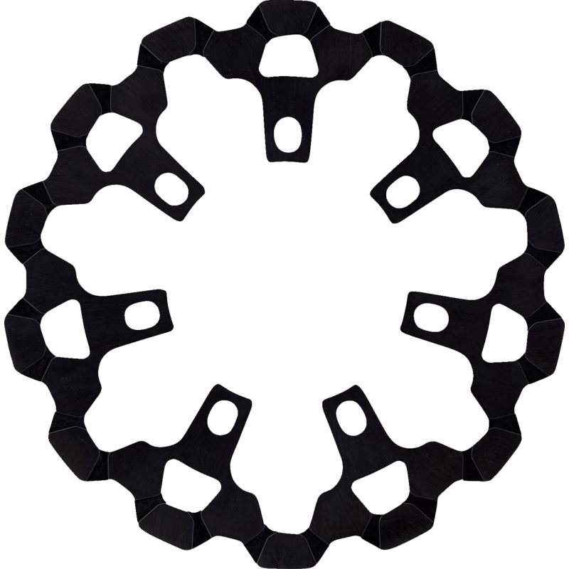 LYNDALL RACING BRAKES LLC BRAKE ROTOR - FRONT - 11-13/16" - BLACK 3-621