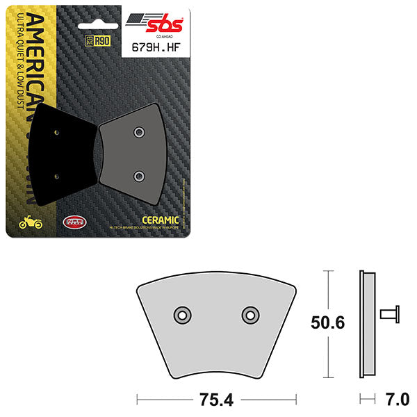 SBS HIGH POWER & NOISE REDUCTION CERAMIC BRAKE PAD  6490679100