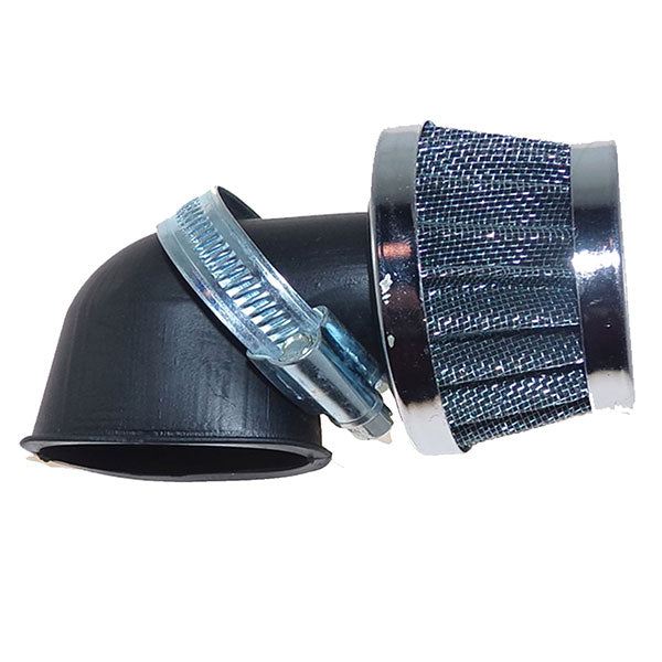 MOGO PARTS AIR FILTER, WIRE-MESH CONE (35MM, 90 DEGREE) 35MM CONE WITH BEND 06-0406