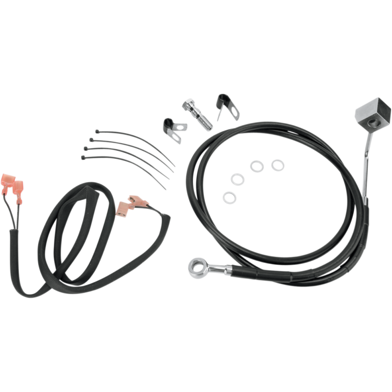 DRAG SPECIALTIES 87-99 FLSTC RR S/B BRAKE LINE KIT 1741-2949