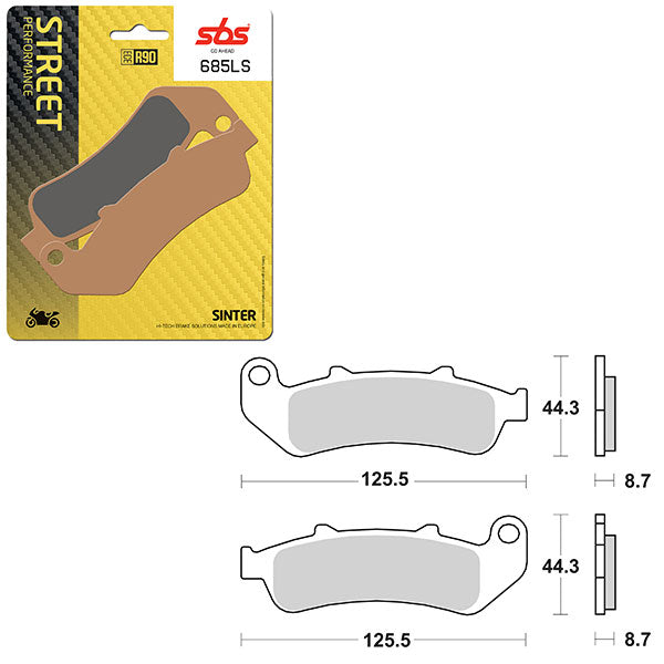 SBS PERFORMANCE LS SINTER BRAKE PAD  6260685100