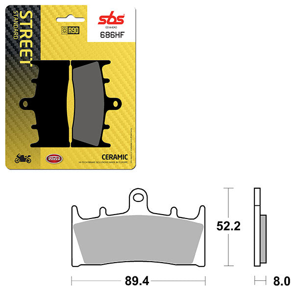 SBS ATV/UTV CERAMIC BRAKE PAD  6190686100