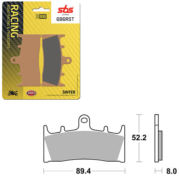 SBS ROAD RACING & TRACKDAYS SINTER BRAKE PAD  6470686100