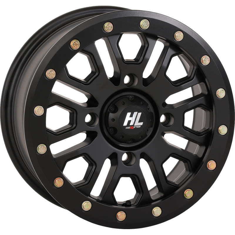 HIGHLIFTER HL23 ALLOY 15X7 4/156 5+2 (+38MM) BEADLOCK MATTE BLACK W1 15HL23-1456