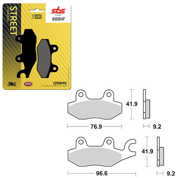 SBS ATV/UTV CERAMIC BRAKE PAD  6190688100