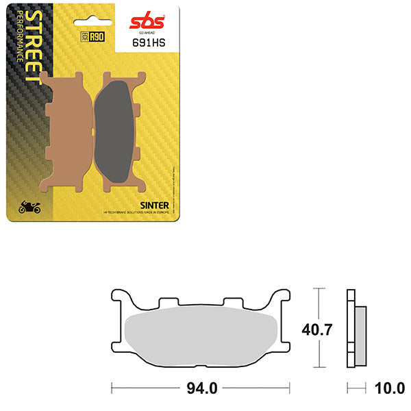SBS PERFORMANCE HS SINTER BRAKE PAD  6250691100