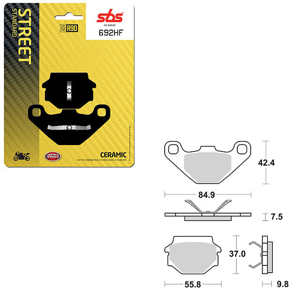 SBS ATV/UTV CERAMIC BRAKE PAD  6190692100