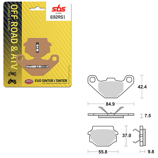 SBS EVO SINTER BRAKE PAD  6280692100