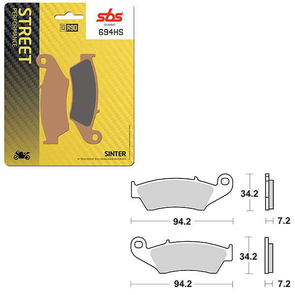 SBS PERFORMANCE HS SINTER BRAKE PAD  6250694100