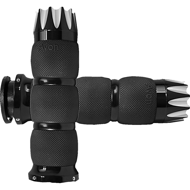AVON GRIPS GRIPS - EXCALIBUR - AIR CUSHIONED - INDIAN - BLACK IN-TO-AIR-90A-E