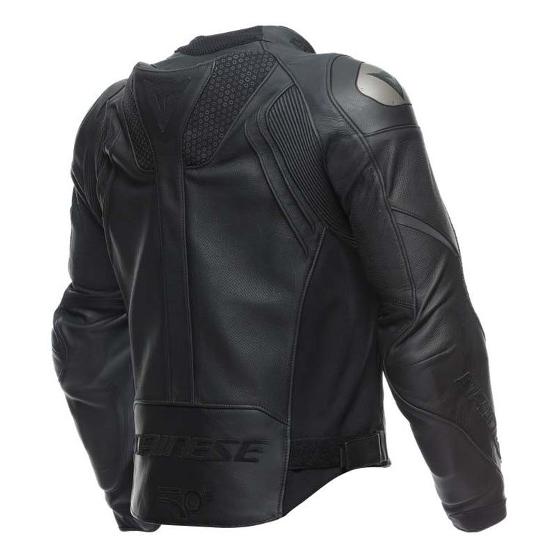 DAINESE VALOROSA 50TH LTD QDF PERF LEATHER JACKET BLACK 1533889-001-50