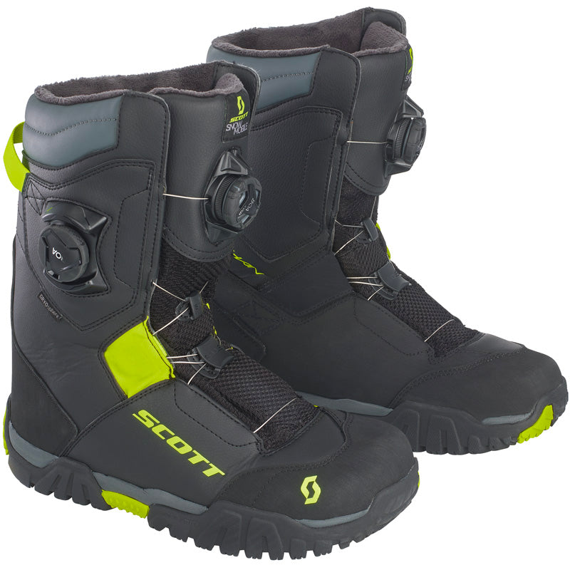 SCOTT XKULSHAN BOOTS BLACK/YELLOW EUR44/US10 279507-6802044