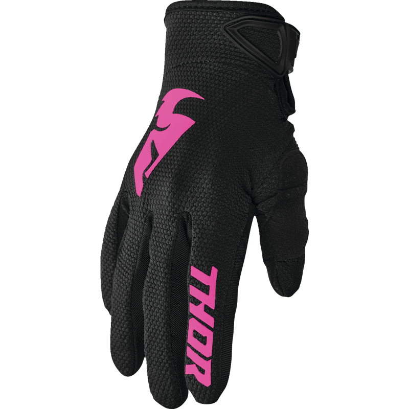 THOR GLOVE WMN SECTOR BK/PK MD 3331-0243