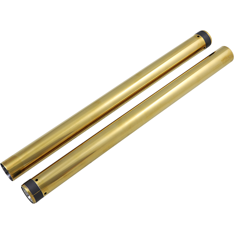 PRO-ONE PERF.MFG. 49MM FORK TUBES, GOLD TIN, 24-7/8"(+2) FLHT 14-20 105135G